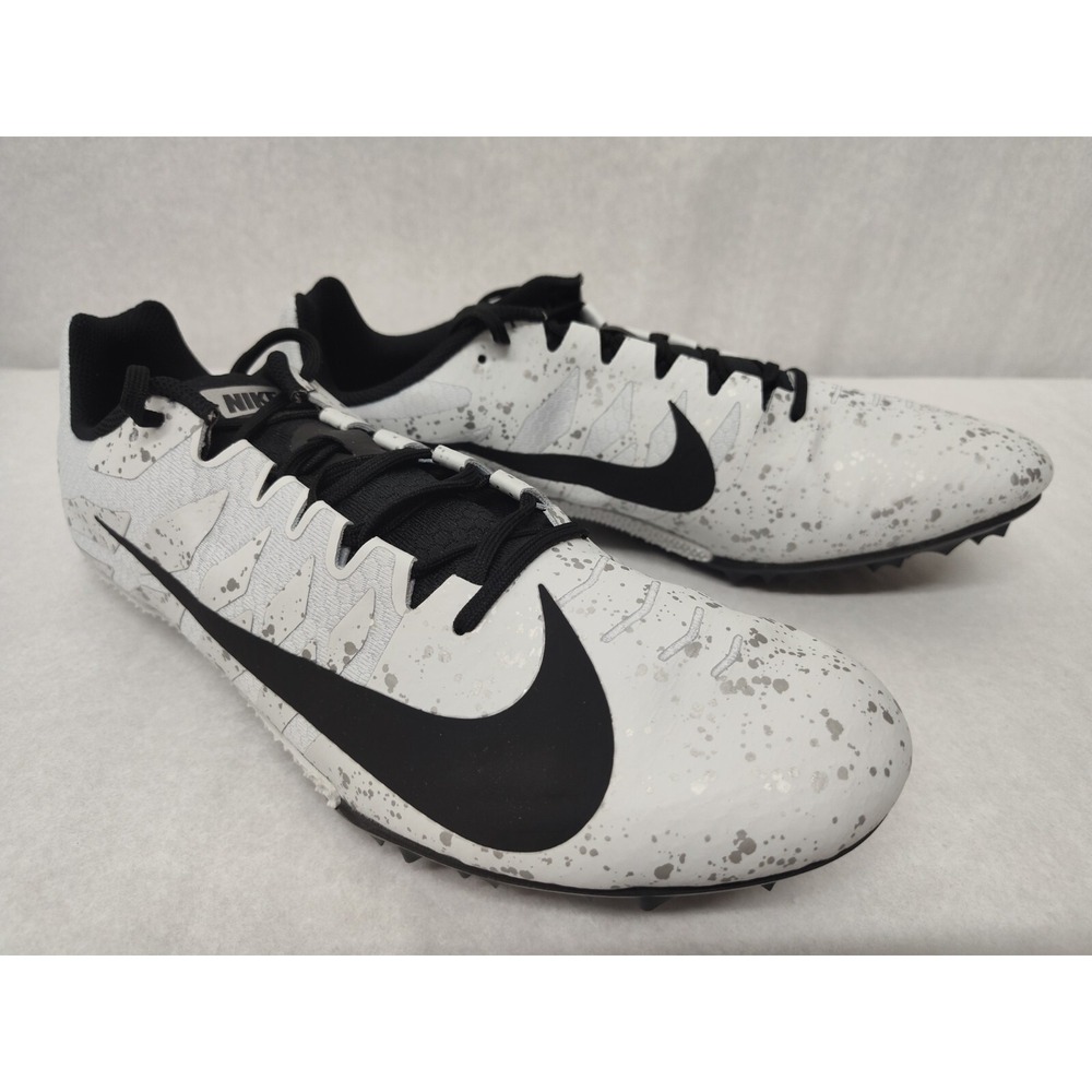 Nike Men's Zoom Rival S 9 Cross Country Running Spikes 907564-005 Platinum Sz 14